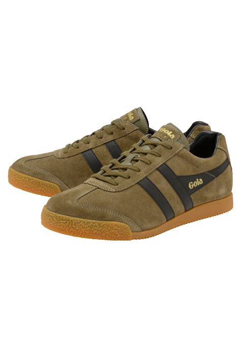 Gola Harrier Suede Classic Vintage Lace Up Sneakers Mens