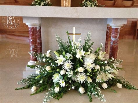 flower arrangements  church wedding idalias salon