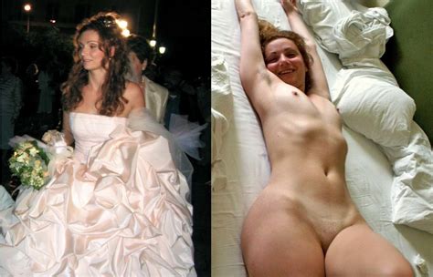 brides caught naked before and after