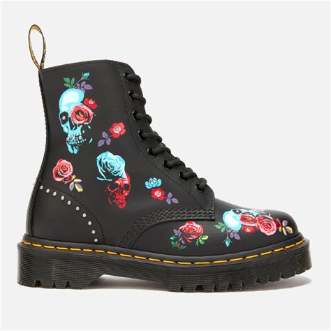 dr martens womens  bex rose  eye boots rose fantasy placement  uk delivery allsole