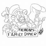 Fredbears Lineart Fnaf sketch template