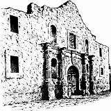 Alamo Mission Clipart sketch template