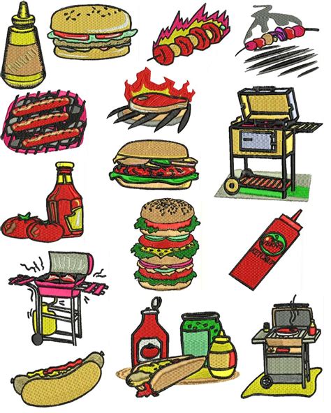 cartoon bbq food clip art library