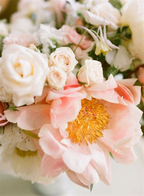 pink  white flowers detail elizabeth anne designs  wedding blog