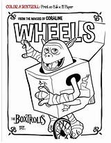 Coloring Pages Boxtrolls Printable Boxtroll Sweeps4bloggers Unicycle sketch template