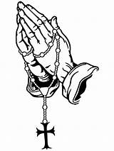 Praying Hands Rosary Prayer Clipart Drawing Sketch Rosenkranz Vector Clip Drawings Clker Getdrawings Paintingvalley Public Pngimg Large Rating sketch template