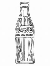 Coca Cola Bottle Colouring Pages Coloring Colour Coloringpage Ca Drinks Check Category Food sketch template