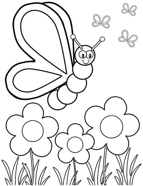 spring coloring pages  preschoolers coloring pages