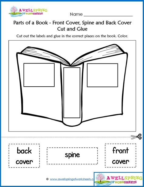 printable kindergarten level books kindergarten parts   book