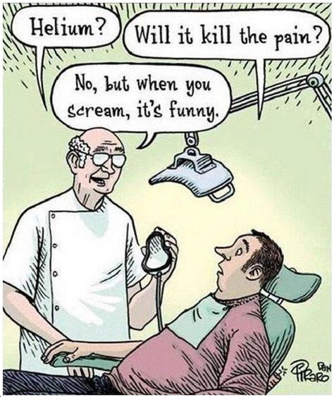 dentist helium bizarro comics that make me lol dentist humor