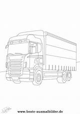Lkw Ausmalbilder Ausmalen Ausmalbild Scania Drucken Malvorlagen Vorlage Sek Ums Kran Bagger Traktor sketch template