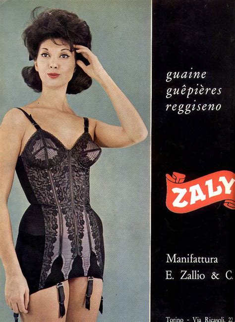 60s italian lingerie ad onsie girdle bra all in one style black lace qv pinterest i am