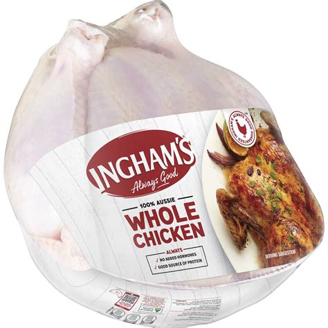 inghams fresh  chicken min kg woolworths