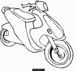 Coloring Scooter Vespa Motorcycle Bike Pages Printable Colouring Helmet Dirt Print Ecoloringpage Drawing Moped Police Mountain Object Template Getcolorings Color sketch template