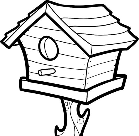 bird house coloring pages  printable coloring pages