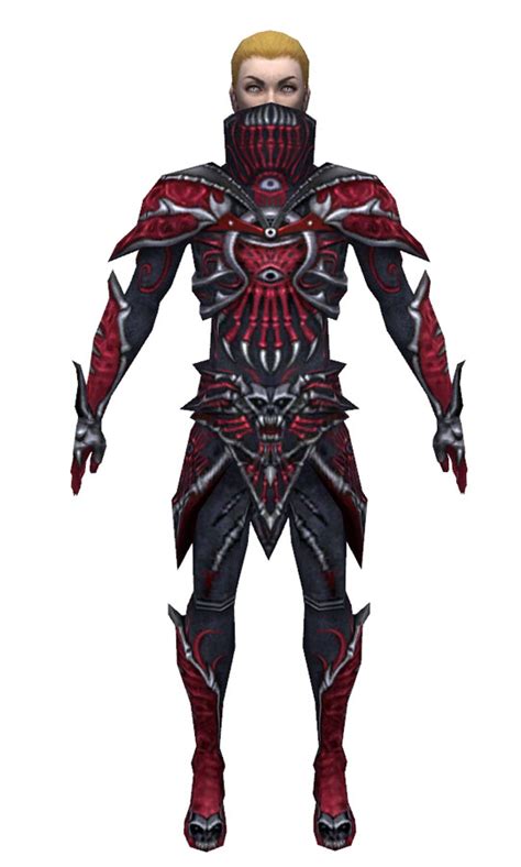 gallery  male necromancer elite necrotic armor guild wars wiki gww