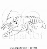 Lobster Coloring Outline Royalty Bannykh Alex Illustration Clipart Rf Seafood Poster Print Illustrations Clipartof sketch template