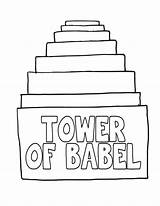 Babel Torre sketch template