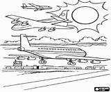 Airport Airplanes Coloring sketch template