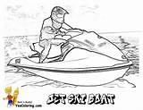 Coloring Pages Boats Jet Ski Boat Printable Water Kids Drawing Printables Fishing Sheets Choose Board Yescoloring Cool sketch template