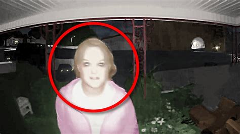 12 Scary Videos Caught On Doorbell Cameras Youtube