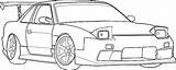 Coloring Pages Cars Drift Drifting S13 Car Drawings Color Kidsplaycolor sketch template