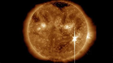 sun unleashes monster  solar flare strongest   decade