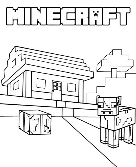 minecraft  coloring page sheet topcoloringpagesnet