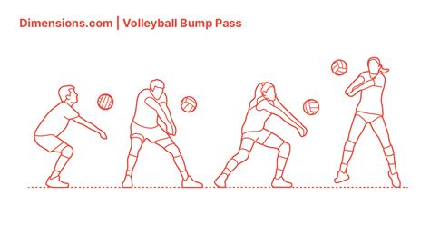 volleyball bump pass dimensions and drawings