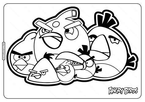 printable angry birds  coloring pages