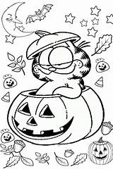 Garfield Spooky Nightlife Printcolorcraft Sponge sketch template
