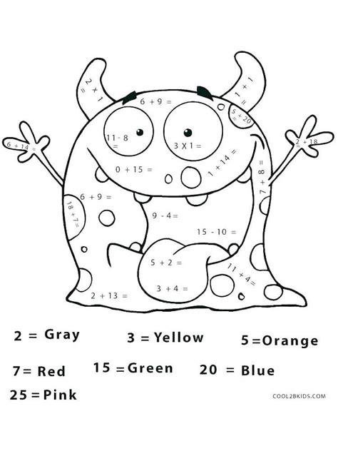 addition coloring pages  addition   combination
