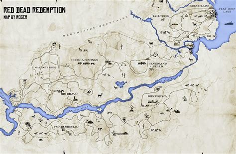 red dead redemption full map image
