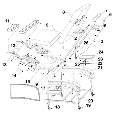 diagram   recliner parts
