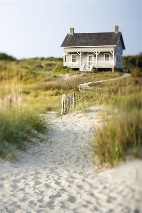cottage  beach stock image image  family oceanfront
