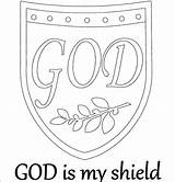 Coloring Faith Shield Pages God Color Getcolorings Printable Getdrawings sketch template
