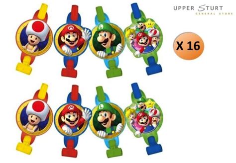 Super Mario Bros Blowouts Pack Of 8 Birthday Party Supplies For Sale