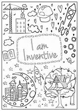 Coloring Am Brave Girls Pages Hopscotch Mantra Book Imagination Confidence Spirit Designed Build Every sketch template