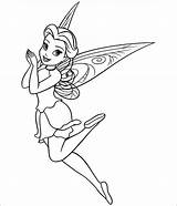 Tinkerbell Coloring Pages Fairies Tinker Bell Colouring Template Templates sketch template