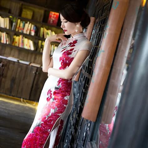 Buy New Long Cheongsam Sexy Chinese Traditional Dress