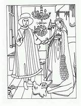 Eyck Arnolfini Handouts Wife sketch template