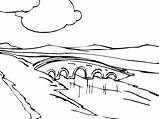 Coloring Pages River Landscape Bridge Kids Printable Landscapes Adult Drawing Print Water Coloringpagesfortoddlers Color Clip Conservation Inspire Awareness Fun Detailed sketch template