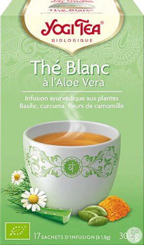 yogi tea witte thee met aloe vera bio  infusie zakjes newpharma