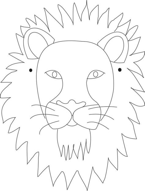 lion mask coloring page coloring sky