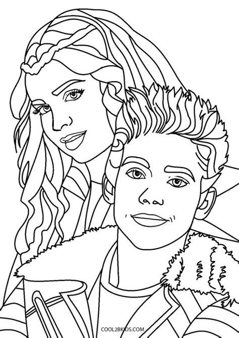 pin  britt bat  older kids drawing descendants coloring pages