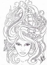 Tattoo Coloring Pages Tattoos Choose Board Draw Sketch Color Bocetos Sketches sketch template