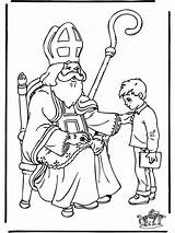 Sinterklaas Nikolaus Sankt Sint Ausmalbilder Colorare Santi Nicolas Annonse Anzeige Advertentie sketch template