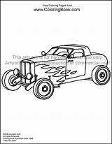 Rod Coloring Hot Pages Hotrod Boys Color Template Coloringbook Copy sketch template