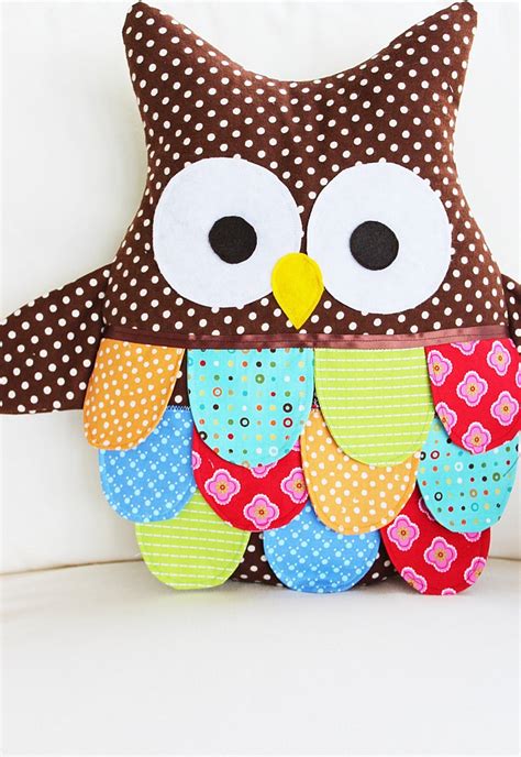 owl sewing pattern owl pillow pattern large owl  pattern