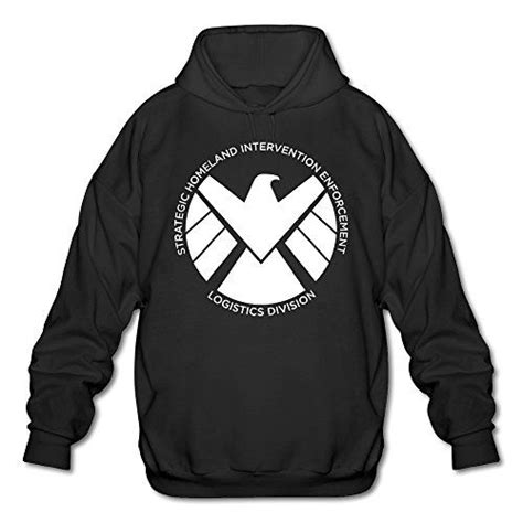 mens classic symbol shield logo season  hoodie black  large hoodies black hoodie